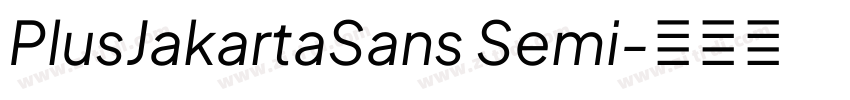 PlusJakartaSans Semi字体转换